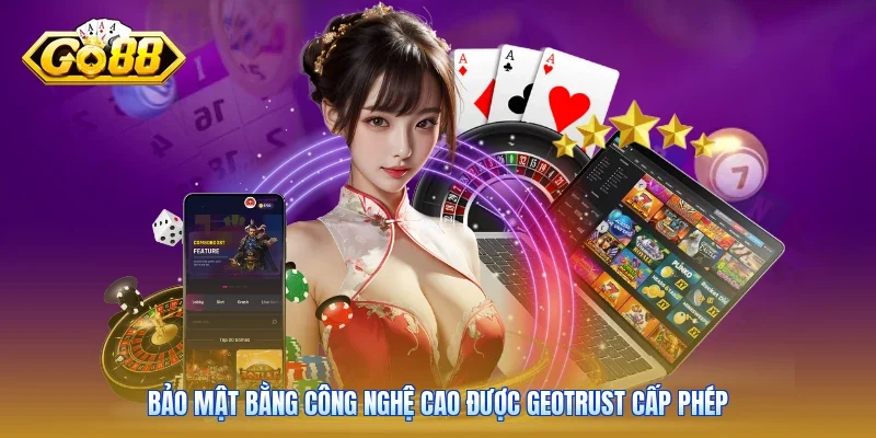 Bảo mật bằng công nghệ cao được GEOTRUST cấp phép